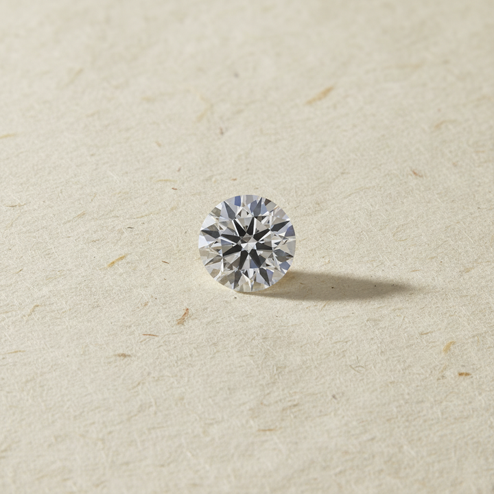 Diamante redondo cultivado en laboratorio de 1,04 quilates, VVS2/E