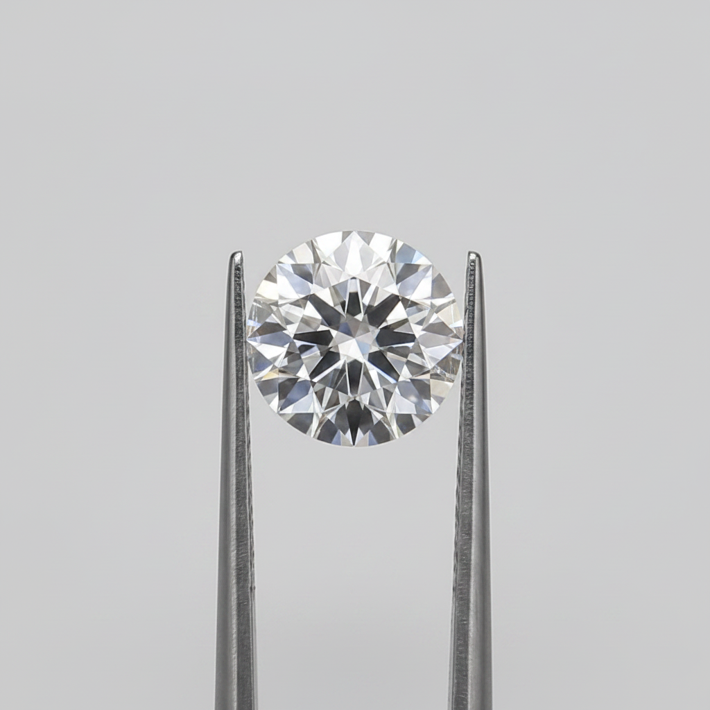 1,04 karaat ronde laboratorium-gegroeide diamant, IF/D