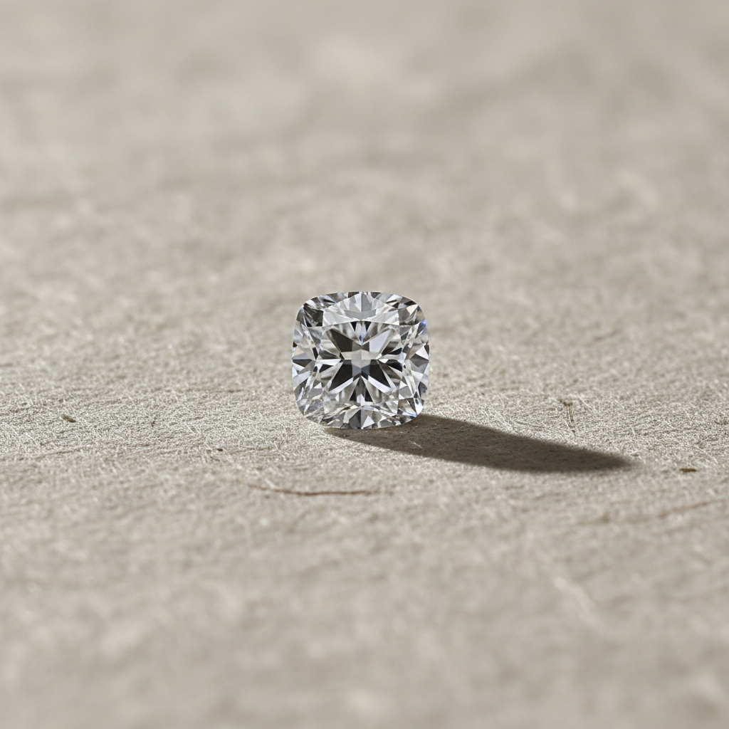 1.05 Carat Cushion Cut Lab Grown Diamond, VS2/E