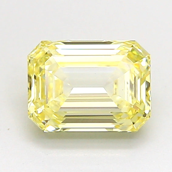1.05 Carat Emerald Cut Lab Grown Diamond VVS2Fancy Light Yellow
