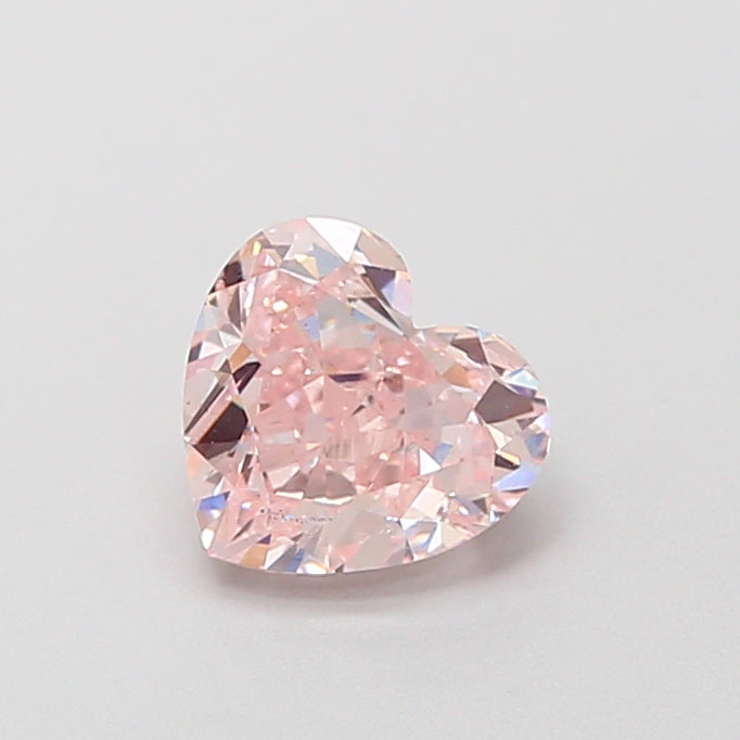 1.05 Carat Heart Cut Lab Grown Diamond VS2Fancy Vivid Pink