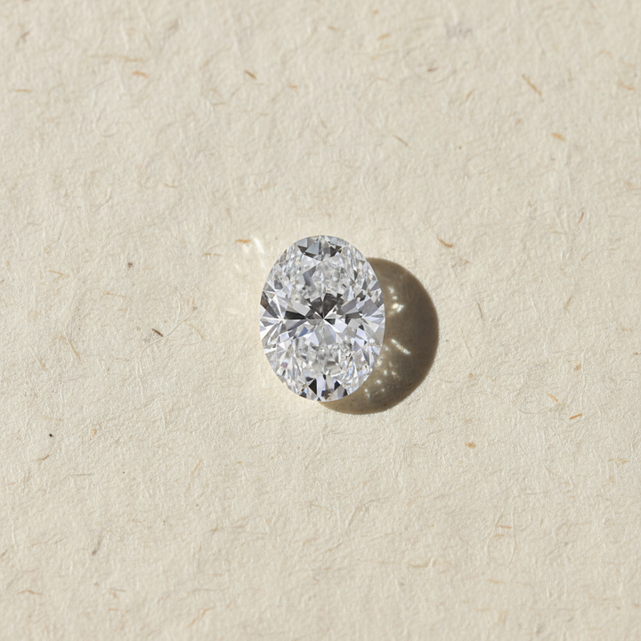 1,05 karaat ovaal geslepen laboratoriumdiamant, VS1/D
