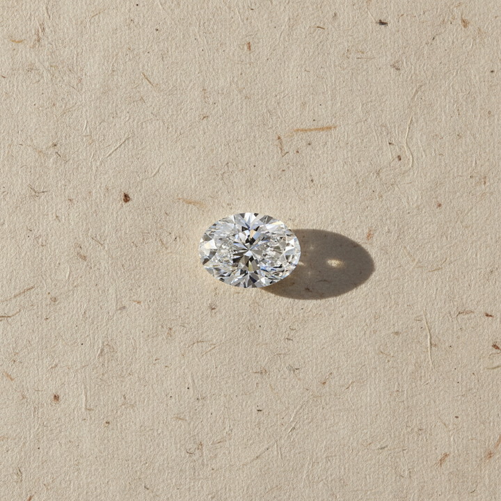 1,05 karaat ovaal geslepen laboratoriumdiamant, VS1/D