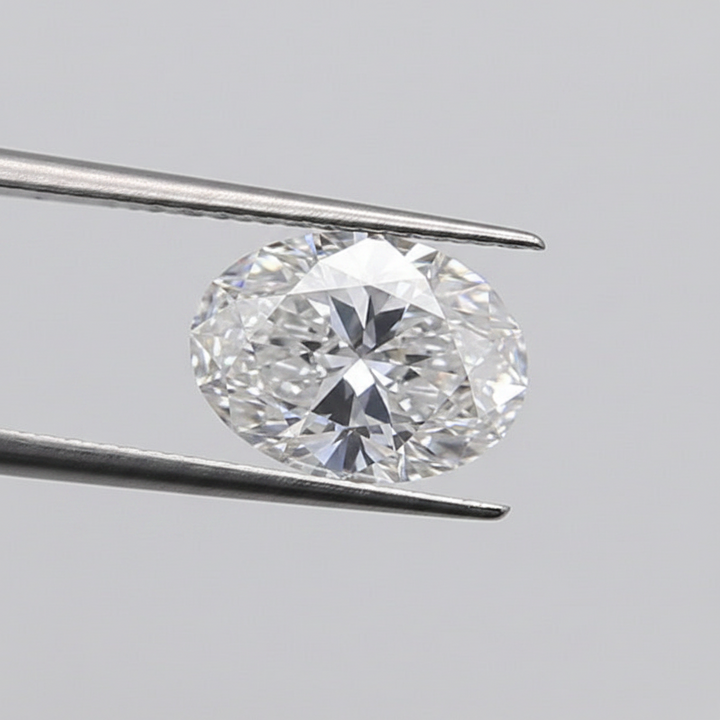 1,05 karaat ovaal geslepen laboratoriumdiamant, VS1/D