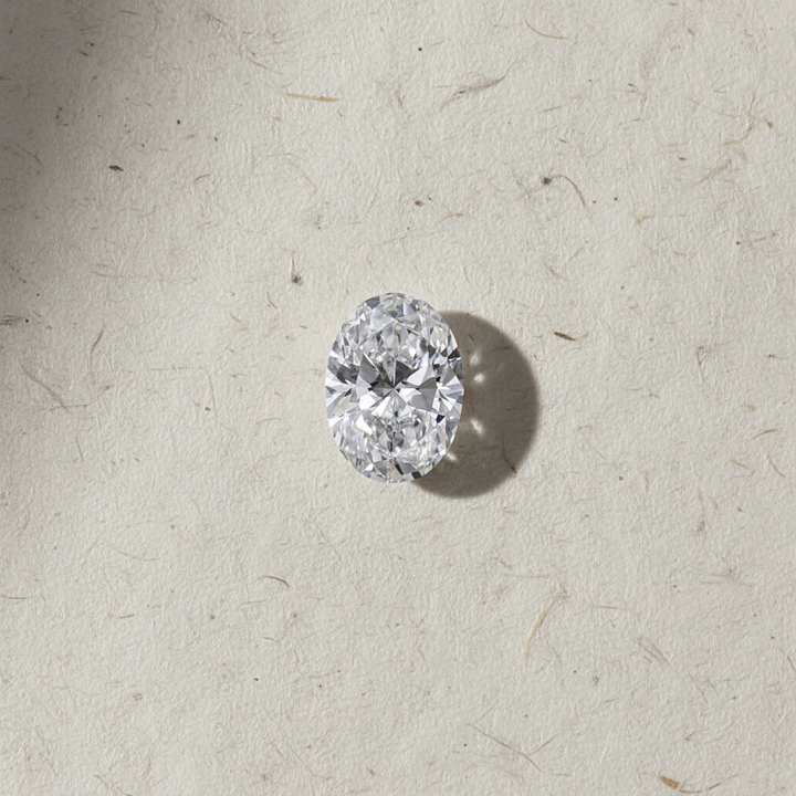 1,05 karaat ovaal geslepen laboratoriumdiamant, VVS1/D