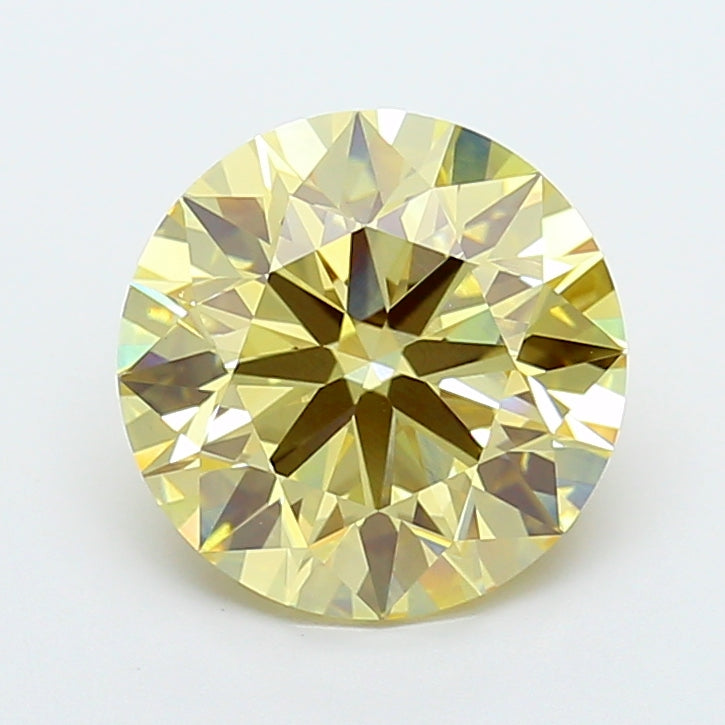 1.05 Carat Oval Lab Grown Diamond VS1 Fancy Intense Yellow