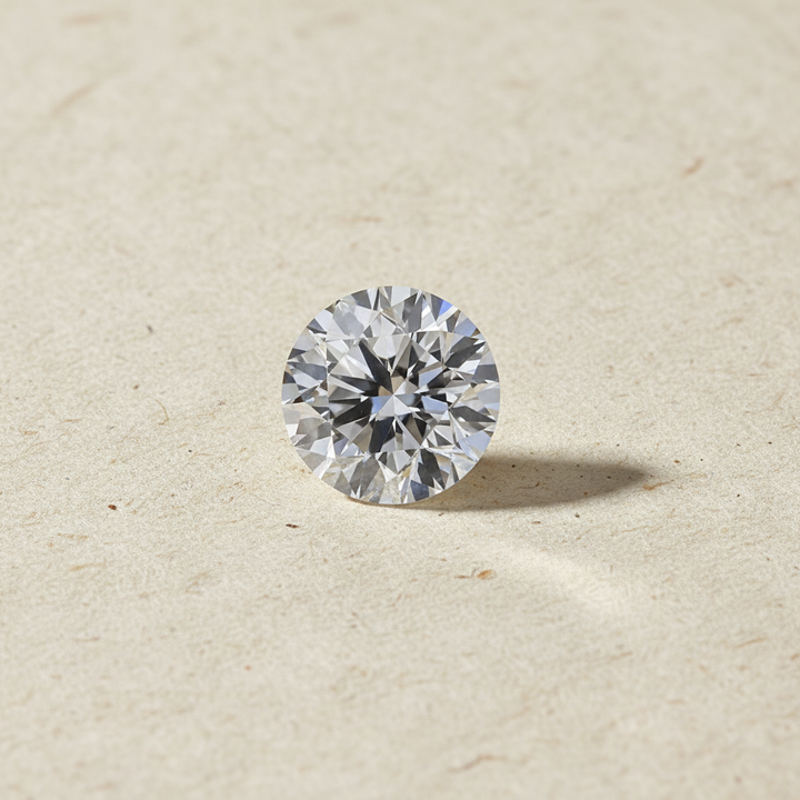 1,05 karaat ronde laboratoriumgekweekte diamant, IF/E