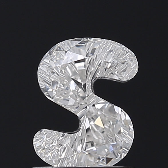 1.05 Carat “S” Alphabet Lab Grown Diamond VS1 F Color – Unique Fancy Shape Loose Diamond