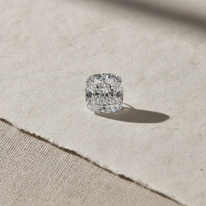 1,06 Karat kissengeschliffener, im Labor gezüchteter Diamant, VVS2/D