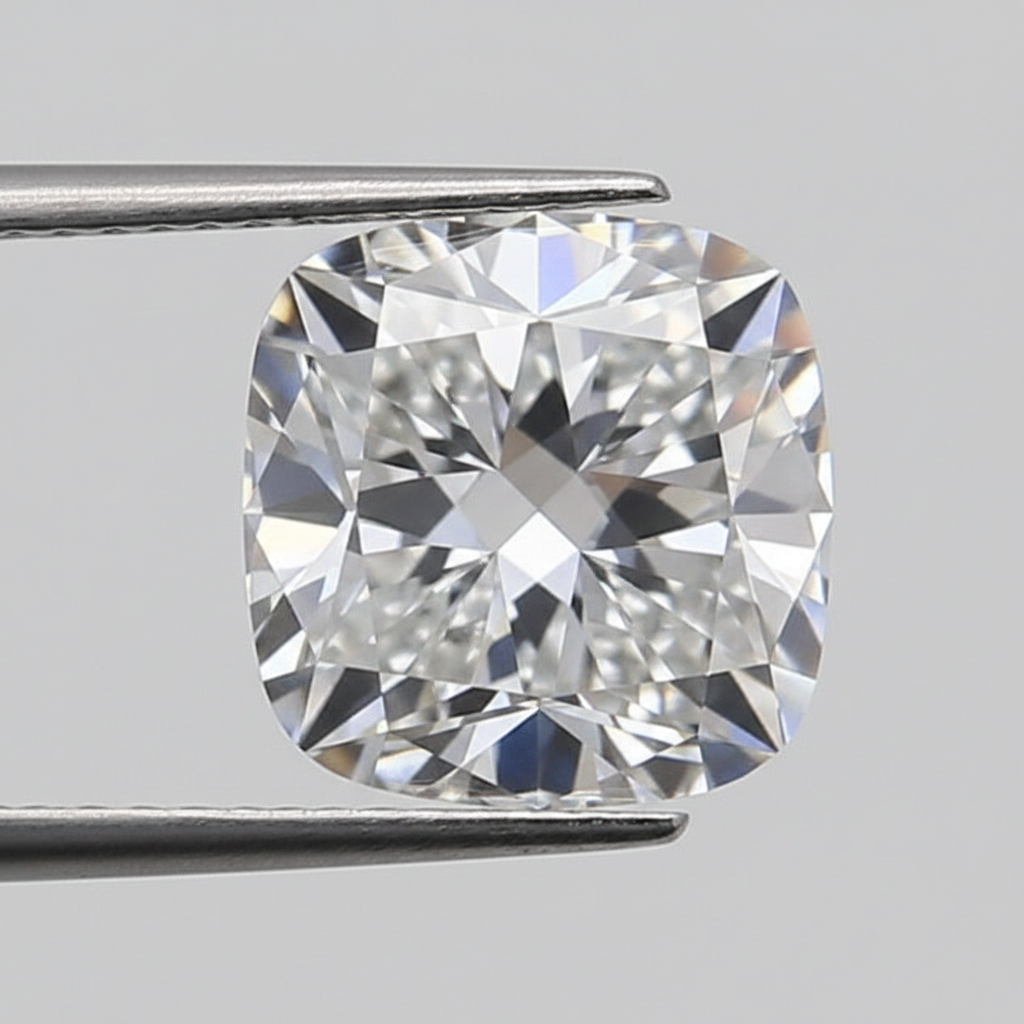 1.06 Carat Cushion Cut Lab Grown Diamond, VVS2/F