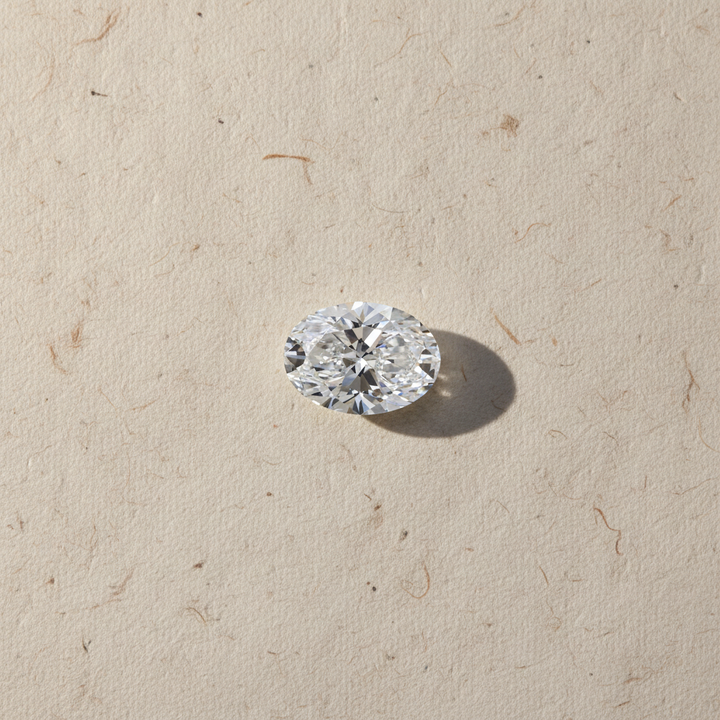 1,06 karaat ovaal geslepen laboratoriumdiamant, VS1/D