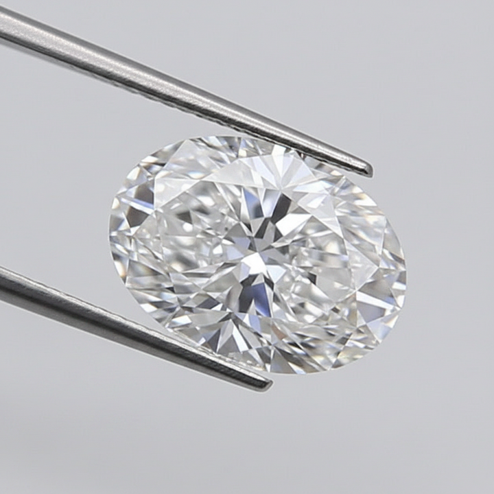 1,06 karaat ovaal geslepen laboratoriumdiamant, VS1/D
