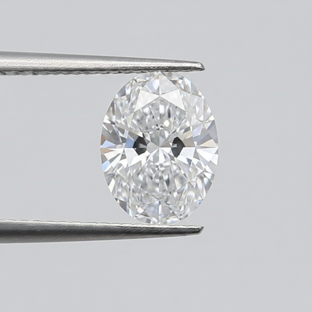1,06 karaat ovaal geslepen laboratoriumdiamant, VS1/D