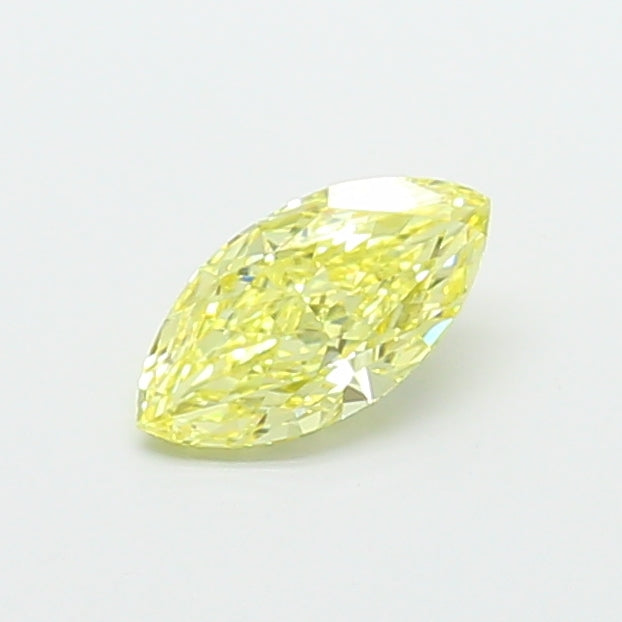 1.07 Carat Marquise Cut Lab Grown Diamond VS1Fancy Intense Yellow