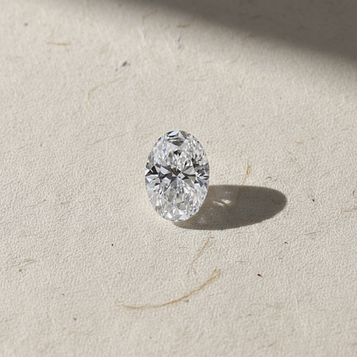 1,07 karaat ovaal geslepen laboratoriumdiamant, VS1/D