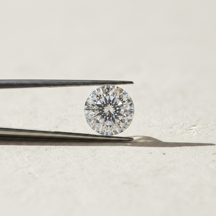 Diamante cultivado em laboratório com lapidação portuguesa de 1,08 quilates, VS1/D