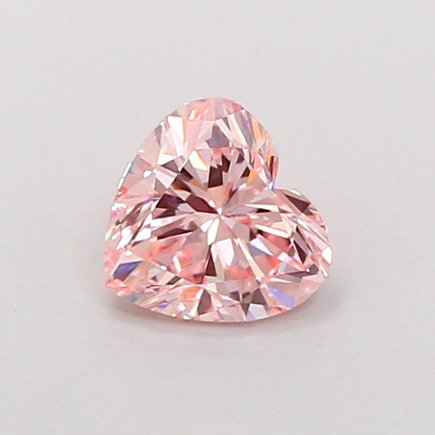 1.09 Carat Heart Cut Lab Grown Diamond VVS2Fancy Intense Pink