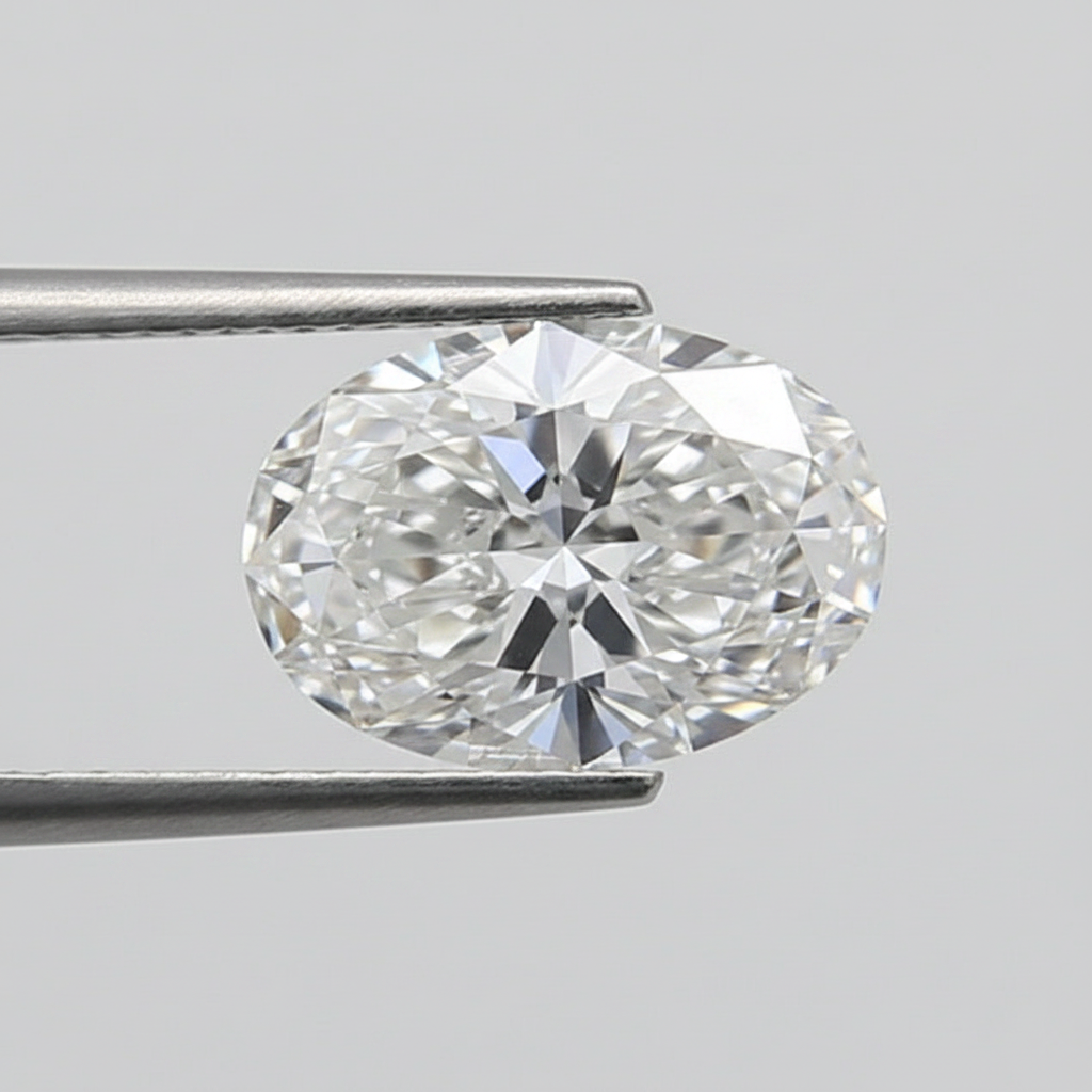 1.09 Carat Oval Cut E VVS1 GIA Certified Lab Grown Diamond