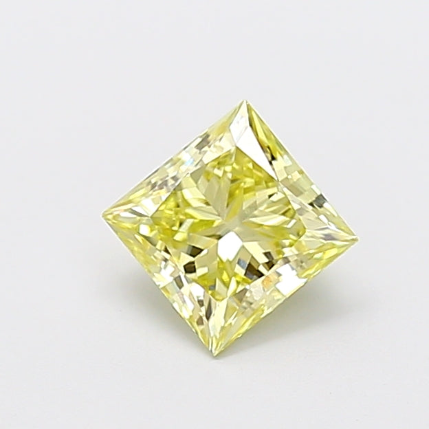 1.09 Carat Princess Cut Lab Grown Diamond VS2Fancy Yellow
