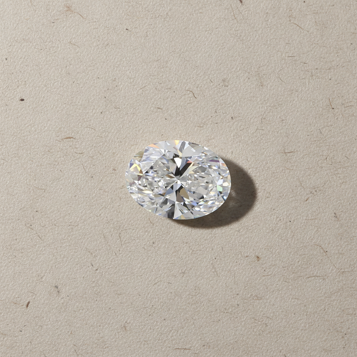 1,0 karaat ovaal geslepen laboratoriumdiamant, VS1/D