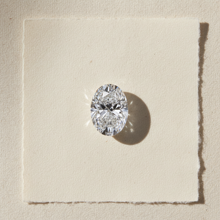 1,0 karaat ovaal geslepen laboratoriumdiamant, VS1/D