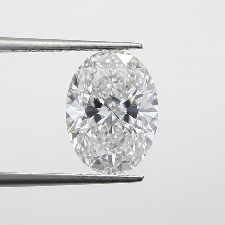 1,0 karaat ovaal geslepen laboratoriumdiamant, VS1/D
