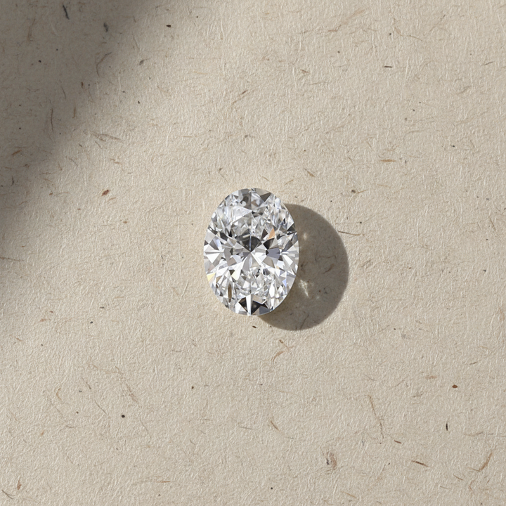1,0 karaat ovaal geslepen laboratoriumdiamant, VS1/D