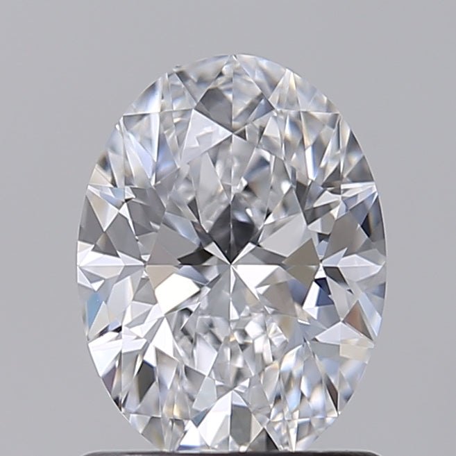 1,0 karaat ovaal geslepen laboratoriumdiamant VVS2 D
