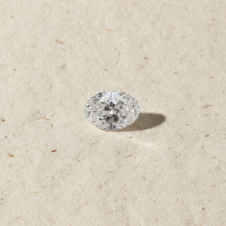 1,11 karaat ovaal geslepen laboratoriumdiamant, VS1/E