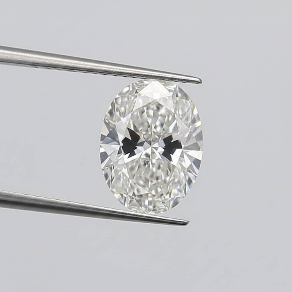 1,11 karaat ovaal geslepen laboratoriumdiamant, VS1/F
