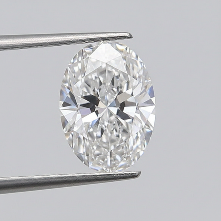 Diamante cultivado en laboratorio de talla ovalada de 1,11 quilates, VVS2/E