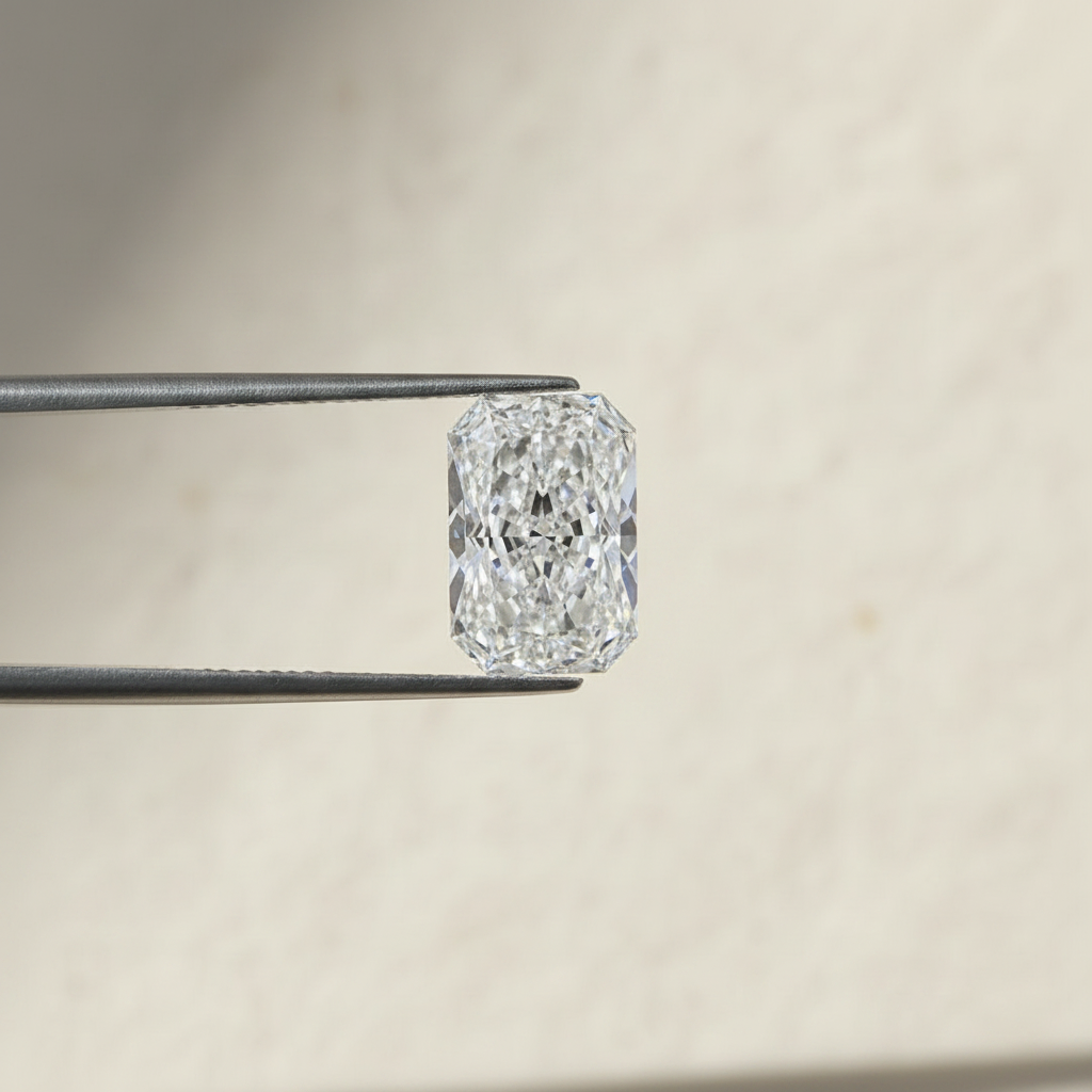 1,11 Karat strahlender, im Labor gezüchteter Diamant, VVS2/E