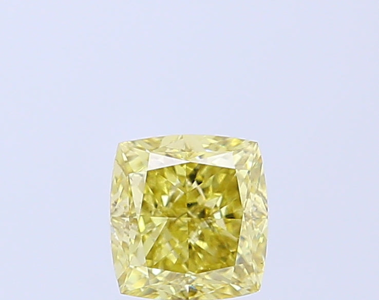 Diamante coltivato in laboratorio modificato a cuscino da 1,13 carati VS1 Fancy Giallo intenso