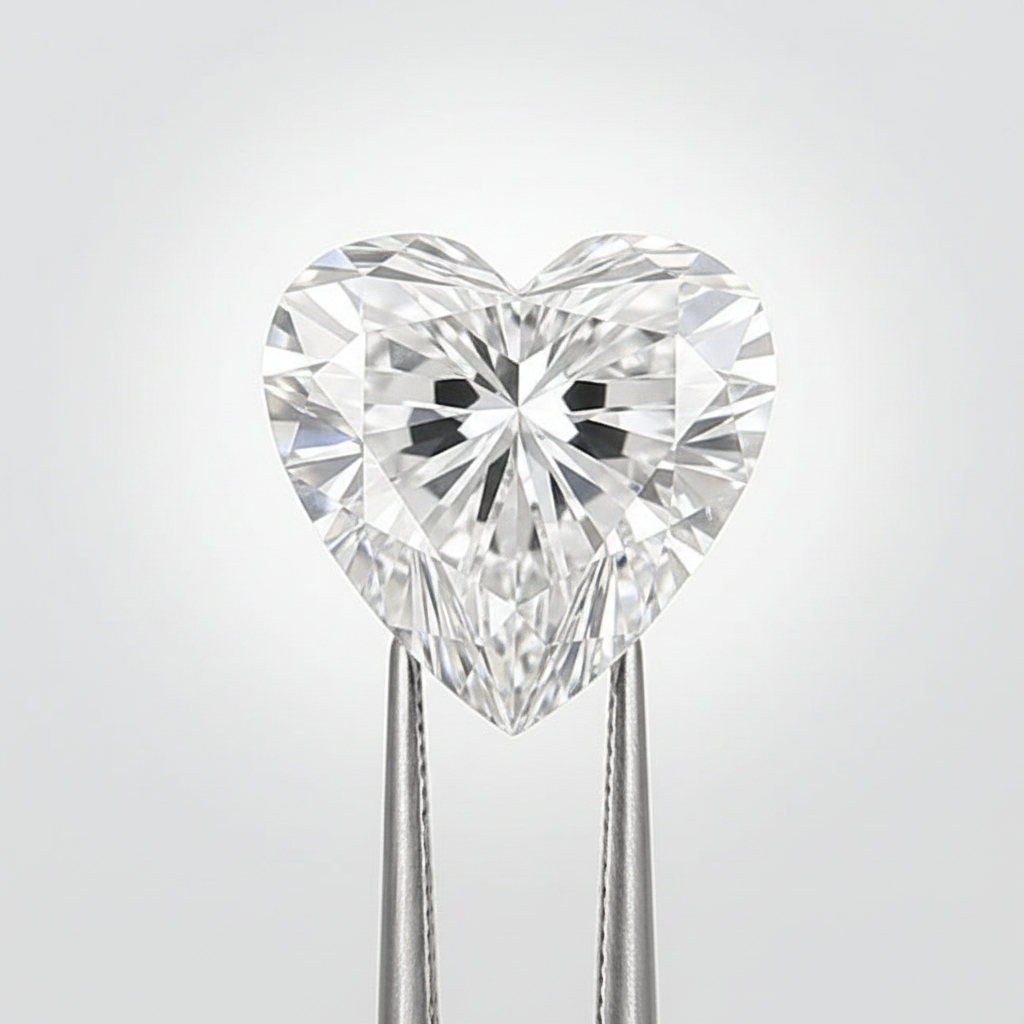 1.20 Carat D Color VS1 Heart Shape CVD Lab Grown Diamond IGI Certified
