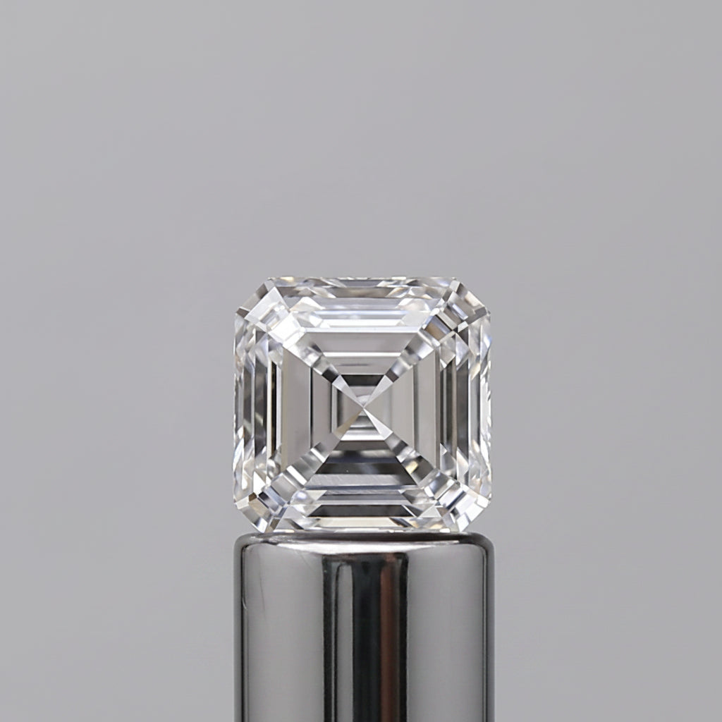 Diamant cultivé en laboratoire Asscher de 1,21 carat, VVS2/E
