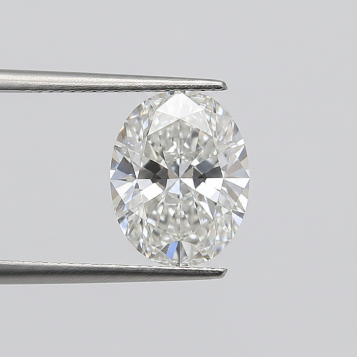 1,22 karaat ovaal geslepen laboratoriumdiamant, VS2/E