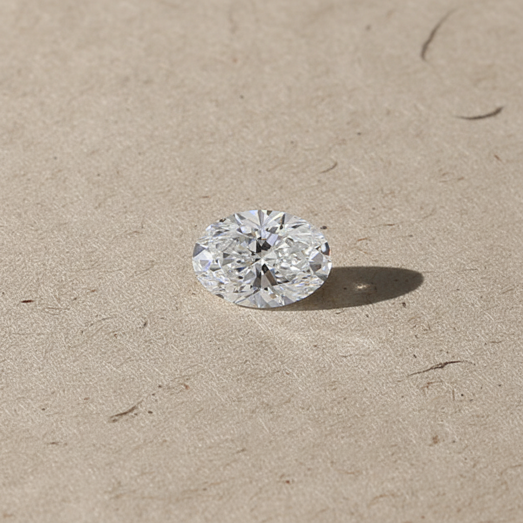 1.26 Carat Oval Cut D VS1 HPHT Lab Grown Diamond