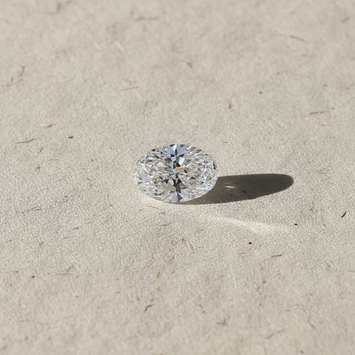 1.27 Carat Oval Cut D VS2 HPHT Lab Grown Diamond