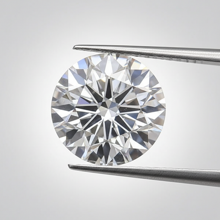 1,30 karaat ronde laboratorium-gegroeide diamant, SI1/E