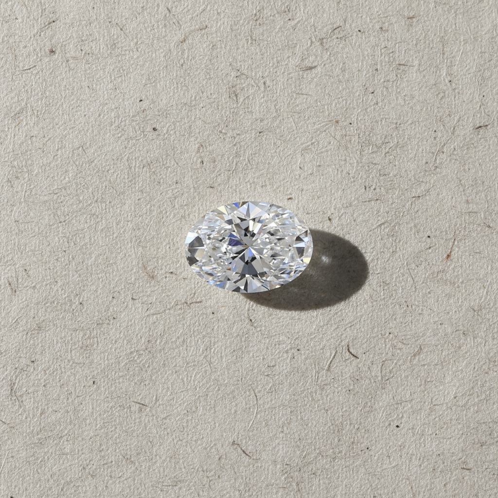1.31 Carat Oval Cut D VS1 HPHT Lab Grown Diamond