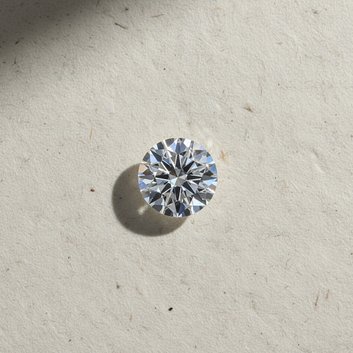 1,33 karaat ronde laboratorium-gegroeide diamant, SI1/E