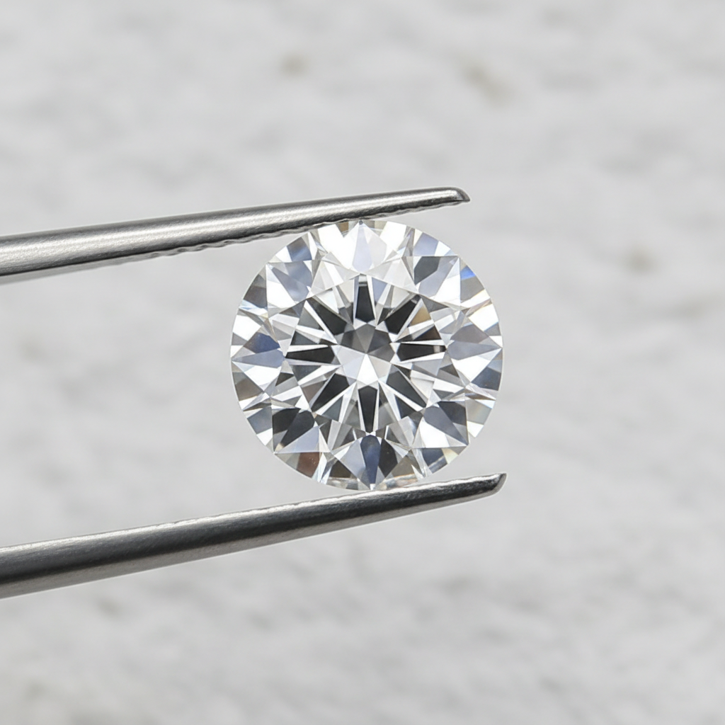 1,33 karaat ronde laboratorium-gegroeide diamant, SI1/E