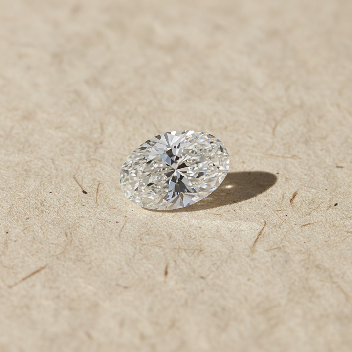1.37 Carat Oval Cut F VVS2 CVD Lab Grown Diamond