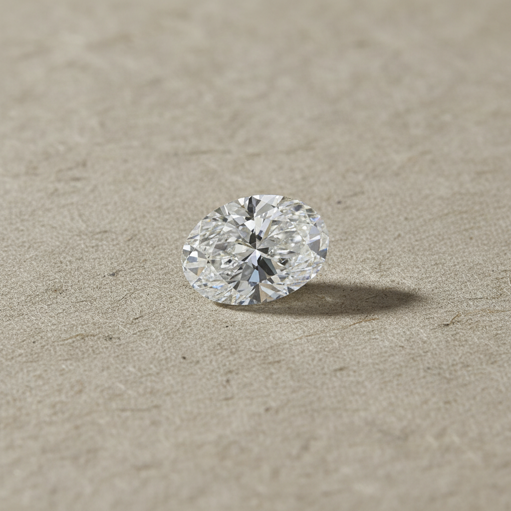 1.38 Carat Oval Cut E VS1 HPHT Lab Grown Diamond