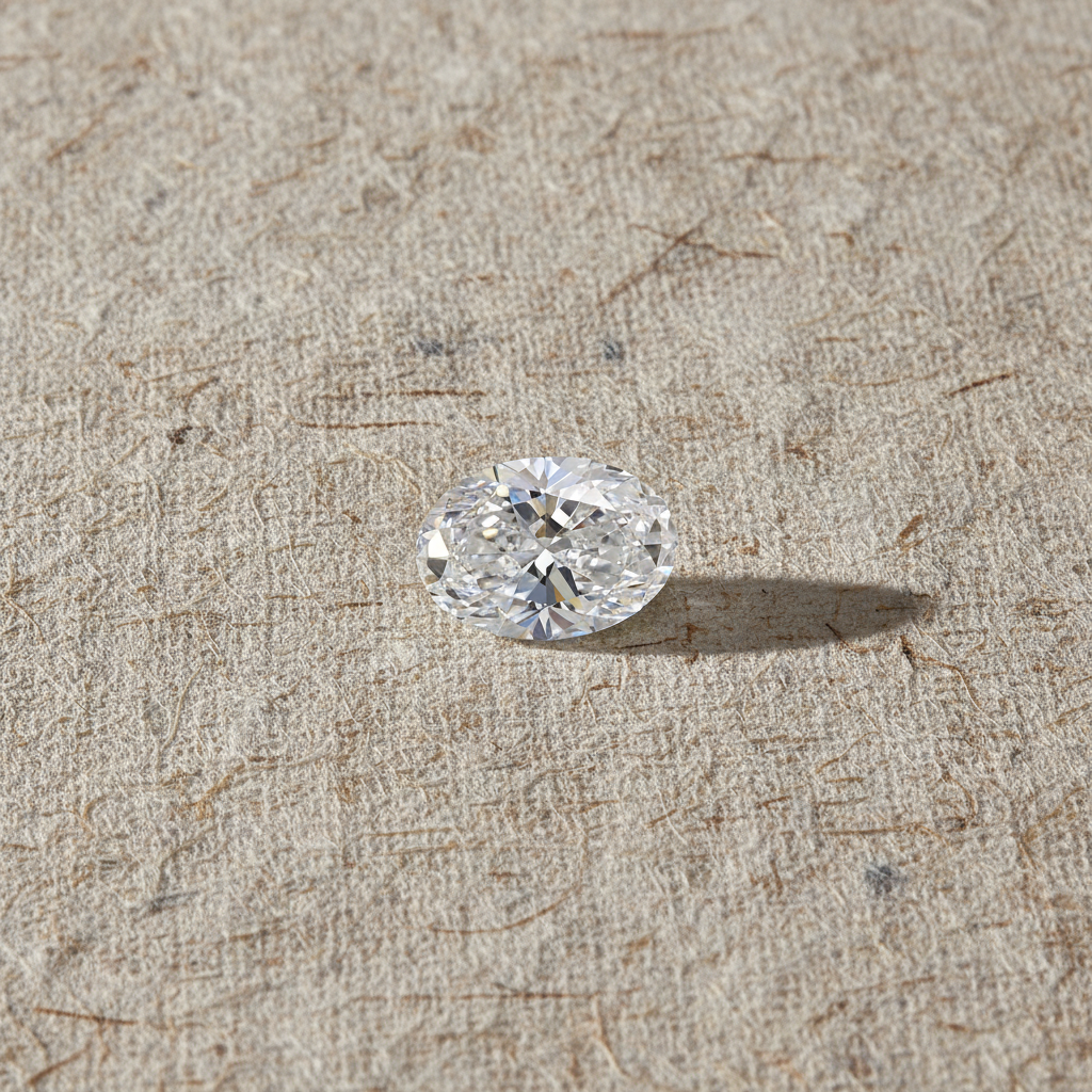 1.39 Carat Oval Cut D VS1 HPHT Lab Grown Diamond