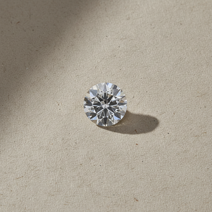 1.45 Carat Round F VS1 HPHT Lab Grown Diamond Excellent Cut IGI Certified