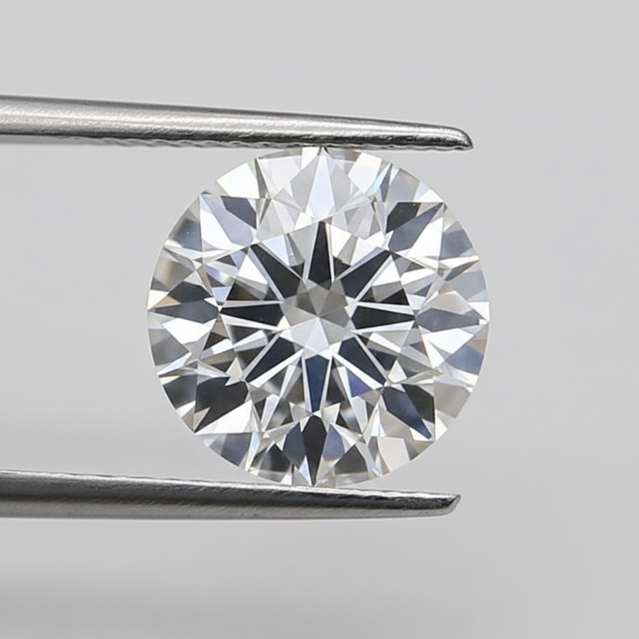 IGI Certified 1.45 Ct F Color VS1 Round HPHT Lab Grown Diamond