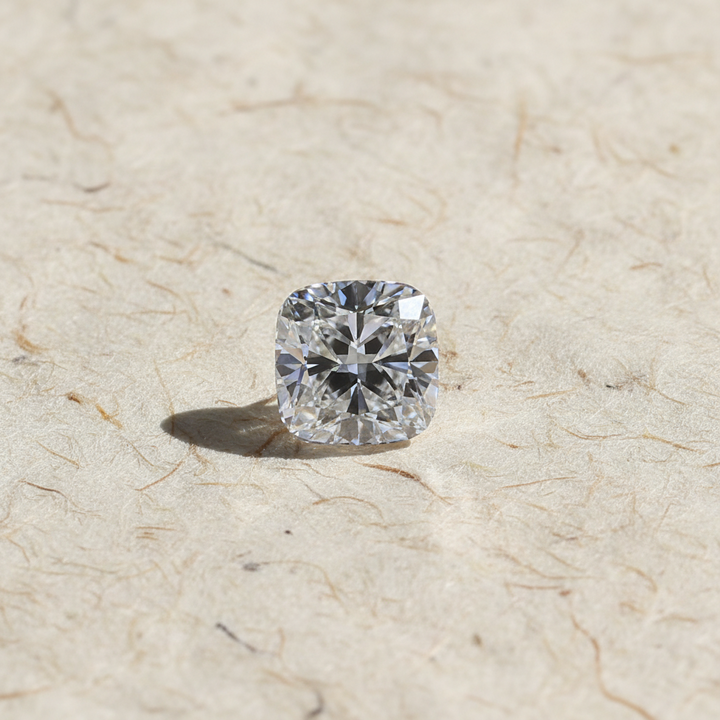 1.47 Carat Cushion Cut Lab Grown Diamond, VS1/D