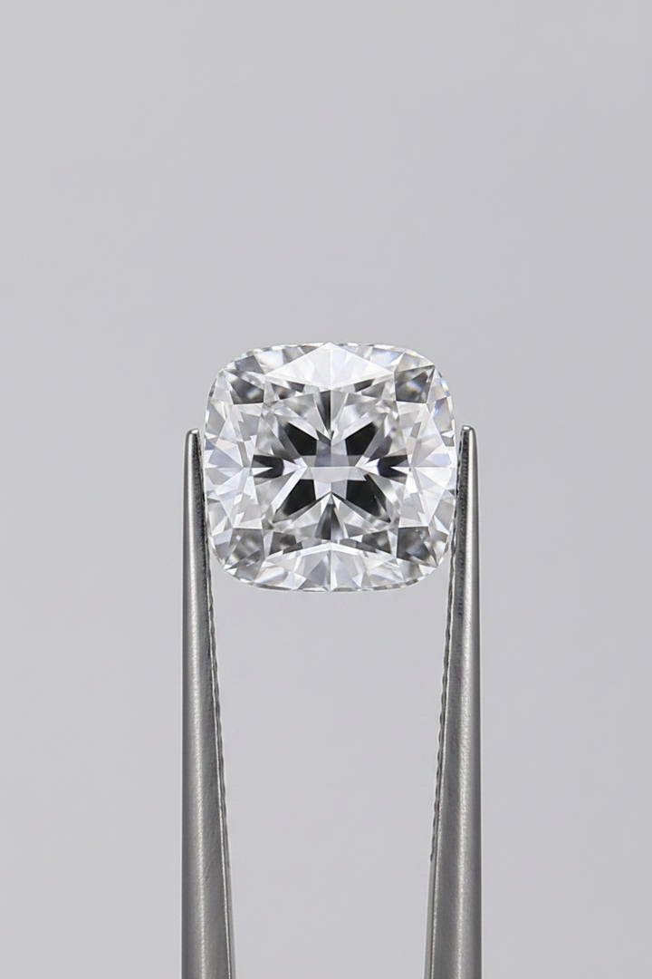 1.47 Carat Cushion Cut Lab Grown Diamond, VS1/D