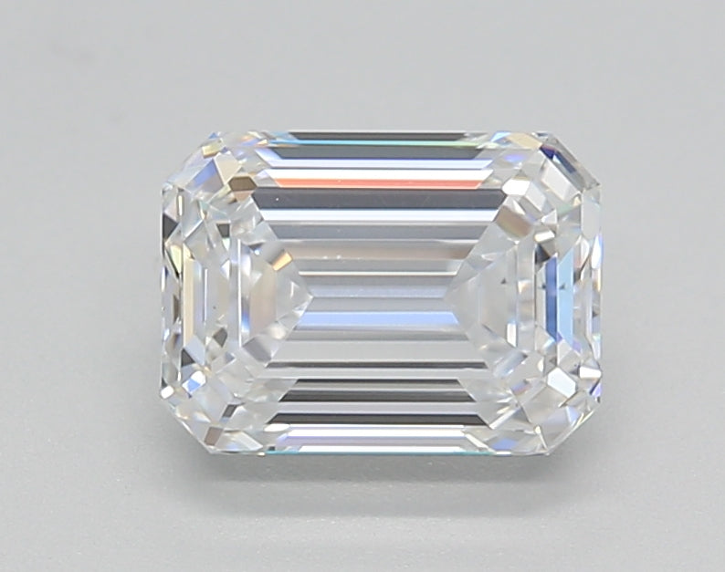 1.50 CT D Color Emerald Cut HPHT Lab-Grown Diamond, IGI Certified, VS2 Clarity